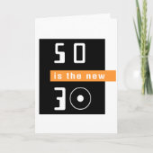 50は新しい30です カード (正面)