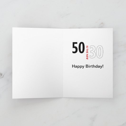 50は新しい30です カード (内部)