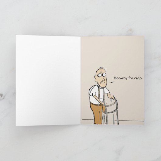 50は新しい40枚のHoo Rayで、がらくたの誕生日カードを作成 カード (内部)