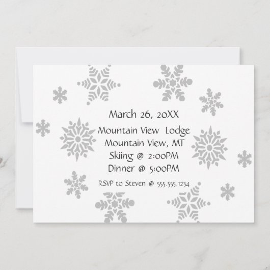 50は素晴らしい50番目の誕生日写真招待状 招待状 (裏面)