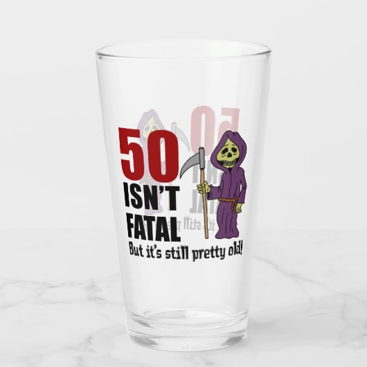 50は致命的ではないが、まだ古い死神 タンブラーグラス (裏面)