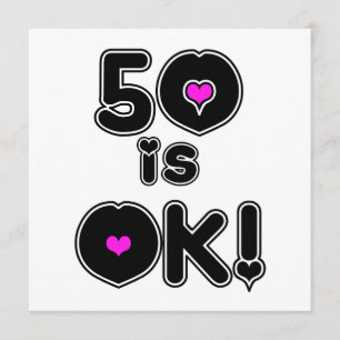 50は良い誕生日です カード