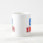 50は5完全な10sはです(青い) コーヒーマグカップ (中央)