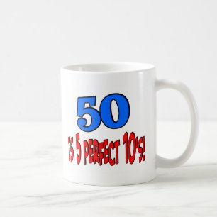 50は5完全な10sはです(青い) コーヒーマグカップ