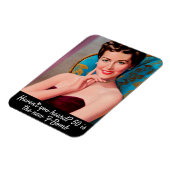 50はF爆弾のレトロおもしろい誕生日 マグネット (左側)