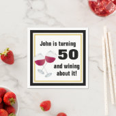 50を回して、それについてワイン スタンダードカクテルナプキン (インサイチュ)