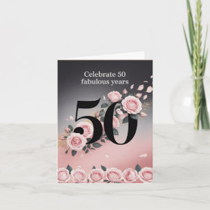 50を回す:笑わされる誕生日・メッセージ 招待状