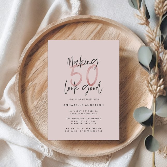 50を良いピンクのガーリーグリッター誕生日に見せる (クリエイターアップロード済み)