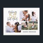 50を良い誕生日の写真数々のの休日cに見える シーズンポストカード<br><div class="desc">写真数々の50th誕生日パーティーの招待</div>