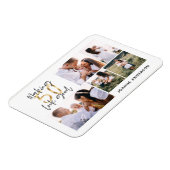 50を良い誕生日の写真数々のの休日cに見える マグネット (左側)