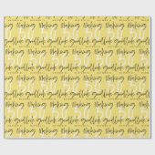 50を良い誕生日ギフトラップに見せる ラッピングペーパー (フラット)