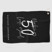 50を良い誕生祝い ゴルフタオル (横)