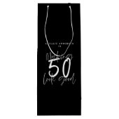50を良い誕生祝い ワインギフトバッグ (裏面)