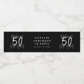 50を良く見せる誕生祝い ペットボトルラベル (シングルラベル)