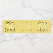 50を良く見せる誕生祝い ペットボトルラベル (シングルラベル)