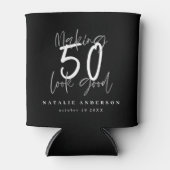 50を良く見せる誕生祝い 缶クーラー (正面)