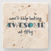 50を見救済てい素晴らしけない ストーンコースター (正面)