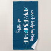 50を見救済てい素晴らしけない ビーチタオル (正面)