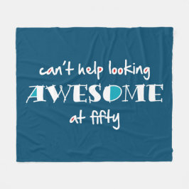 50を見救済てい素晴らしけない フリースブランケット