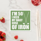 50アイアンゴルファーの毎日のパーティーナプキン スタンダードカクテルナプキン (インサイチュ)