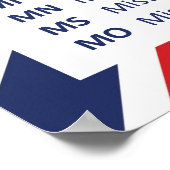 50アメリカ合衆国ポスター ポスター (角)