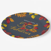 50アンドファビュラー紅葉誕生日 ペーパープレート (アングル)