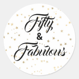 50アンドファブルな金ゴールドスクラシックターズラウンドシール ラウンドシール