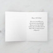 50エレガントとFabulous Twigs 50th誕生日写真 カード (内部)