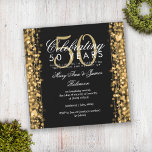 50エレガント周年結婚の金ゴールド 招待状<br><div class="desc">50周年エレガントパーティー結婚が金ゴールド招待テンプレートを輝かせる。金ゴールドライト、金ゴールドストリング、金ゴールドのキラキラを搭載。</div>