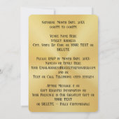 50エレガント周年結婚招待状 招待状 (裏面)