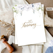 50エレガント周年結婚 招待状