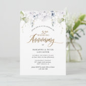 50エレガント周年結婚 招待状 (スタンド正面)