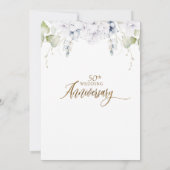50エレガント周年結婚 招待状 (裏面)