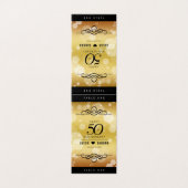 50エレガント周年記念結婚テーブルカード (外部フラット)