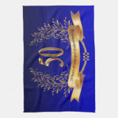 50エレガント周年記念結婚贈り物 キッチンタオル (縦)