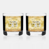 50エレガント周年記念結婚金 ウイスキーグラス (裏面)