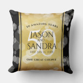 50エレガント周年記念結婚金 クッション (正面)