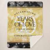 50エレガント周年記念結婚金 シェルパブランケット (正面)