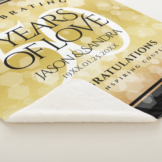 50エレガント周年記念結婚金 シェルパブランケット (3/4)