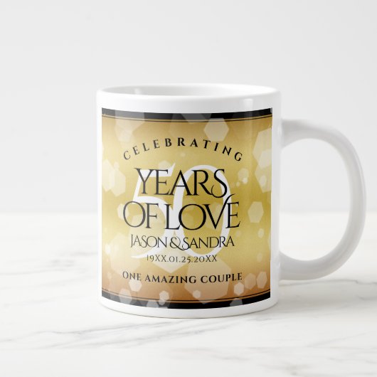 50エレガント周年記念結婚金 ジャンボコーヒーマグカップ (右)