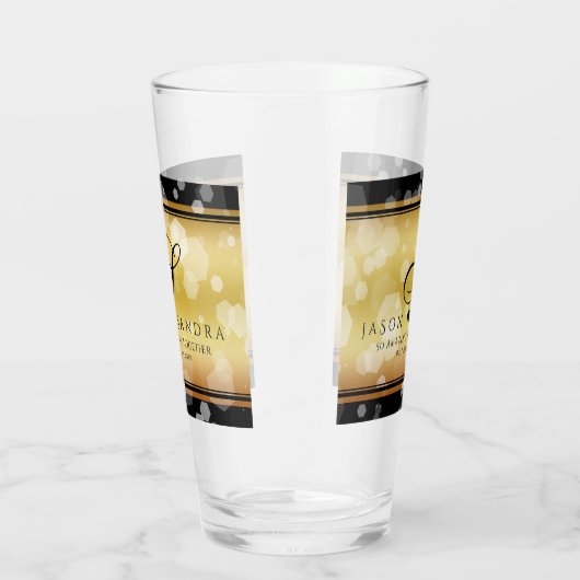 50エレガント周年記念結婚金 タンブラーグラス (右)