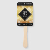 50エレガント周年記念結婚金 ハンドファン (正面)