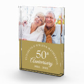 50エレガント周年記念結婚金 フォトブロック (右)