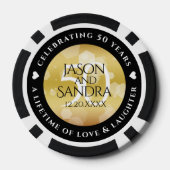 50エレガント周年記念結婚金 ポーカーチップ (裏面)