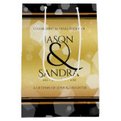 50エレガント周年記念結婚金 ミディアムペーパーバッグ (裏面)