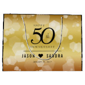 50エレガント周年記念結婚金 ラージペーパーバッグ (裏面)