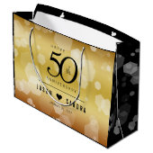 50エレガント周年記念結婚金 ラージペーパーバッグ (裏面アングル)