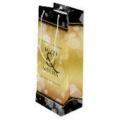 50エレガント周年記念結婚金 ワインギフトバッグ (裏面アングル)