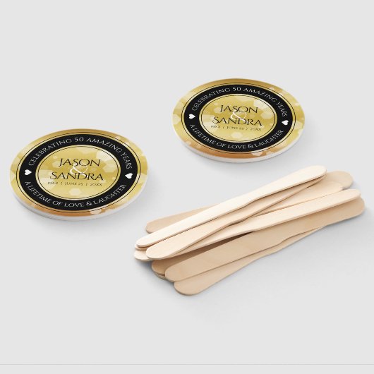 50エレガント回金結婚の記念日 ハンドファン (組立なし)