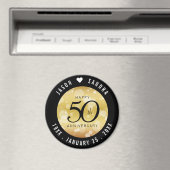 50エレガント回金結婚の記念日 マグネット (インサイチュ (食洗機))